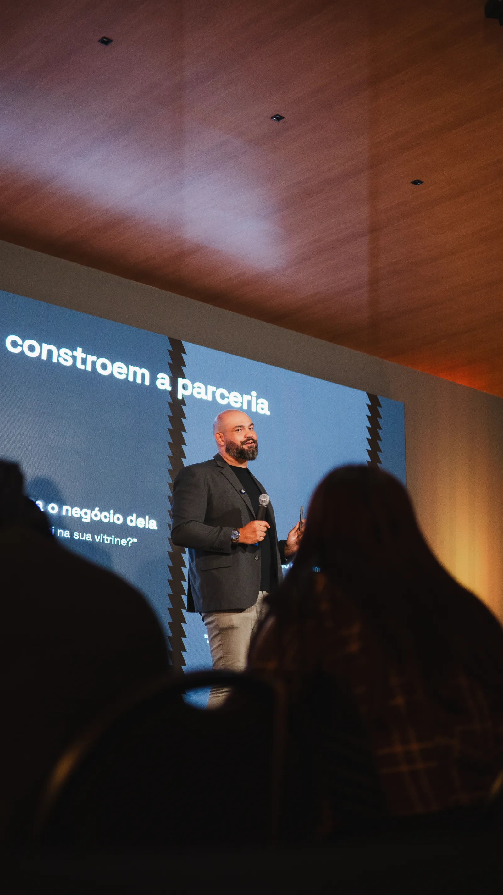 Rafael Machado no palco